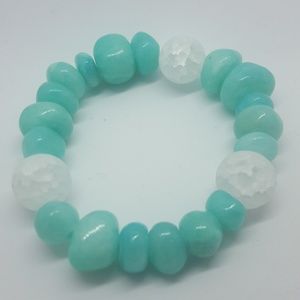 Ocean blue gemstone bracelet